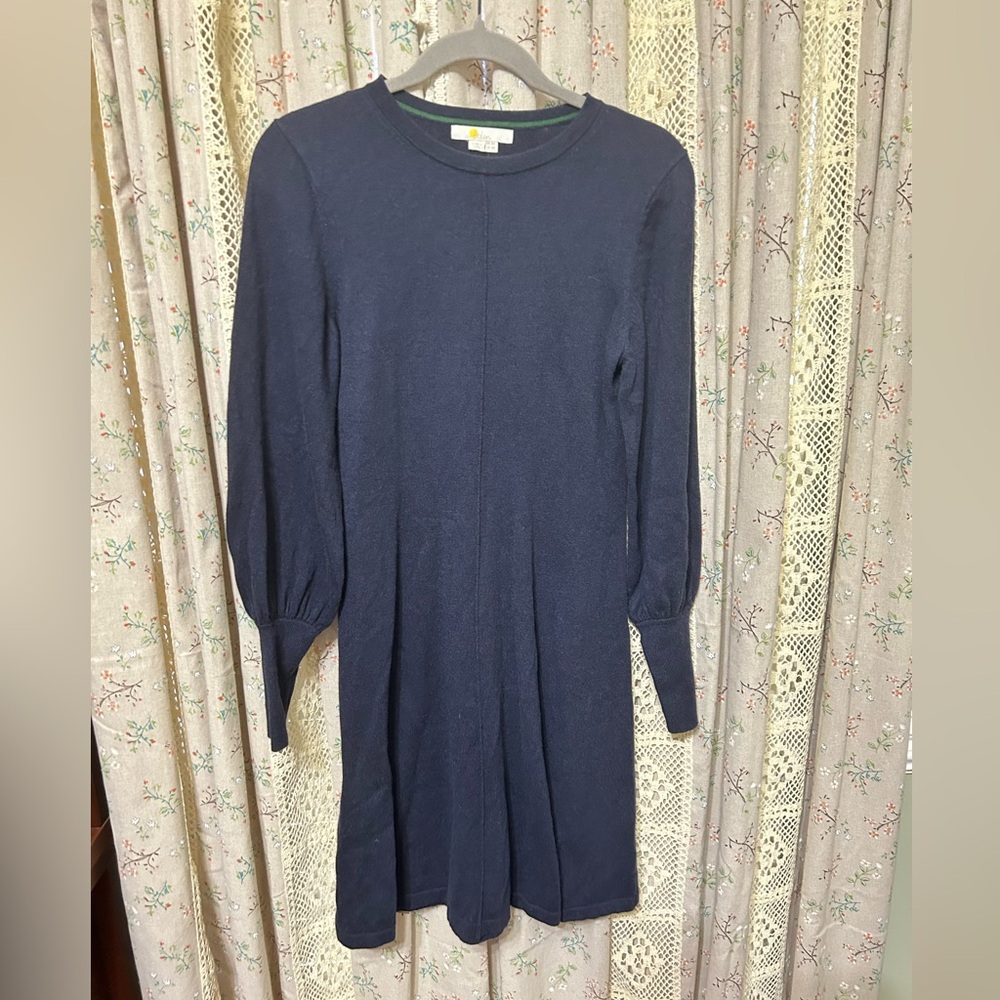 Boden Navy Cashmere Wool Blend Sweater Dress Size 4